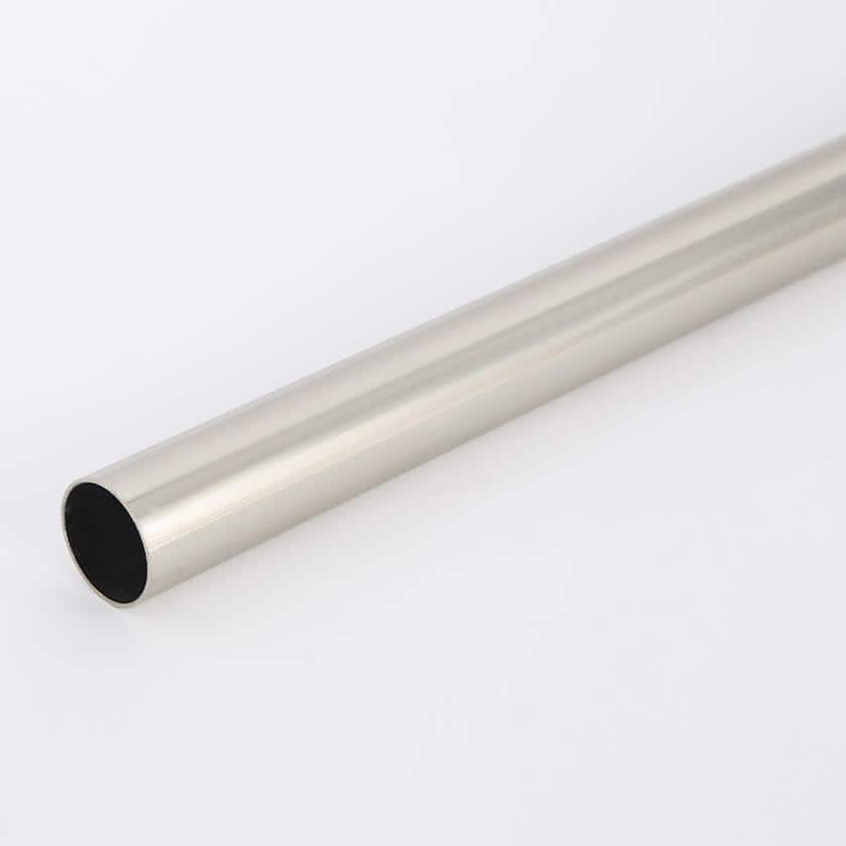 Vista Closet 72 in. Heavy-Duty Steel Closet Rod - brushed nickel finish swatch