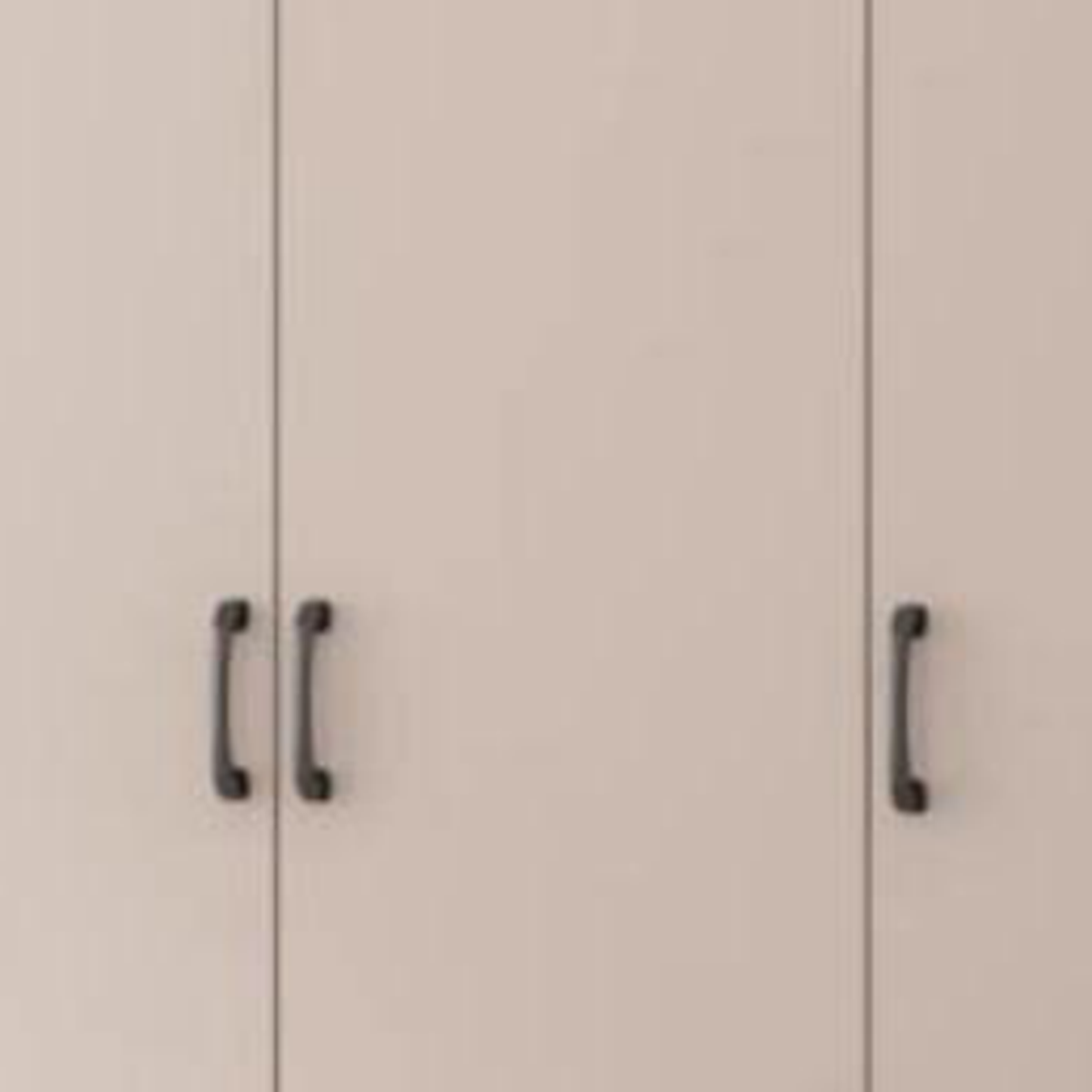 Vista Closet Cream and Graphite Hinged Wardrobe - cream khaki finish swatch