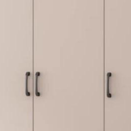 Vista Closet Cream and Graphite Hinged Wardrobe - cream khaki finish swatch