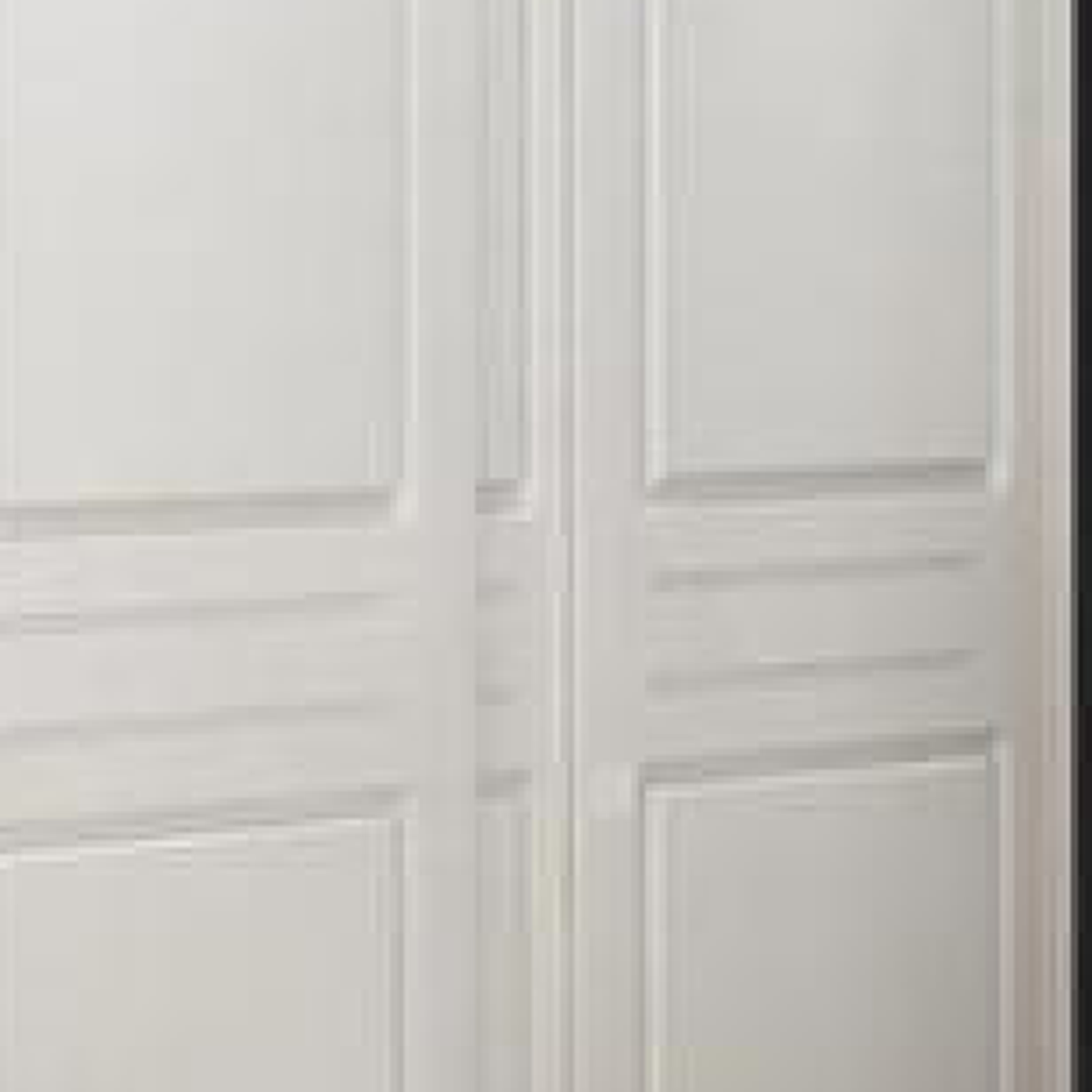 Vista Closet Cream Classic Panel Sliding Wardrobe - cream white finish swatch