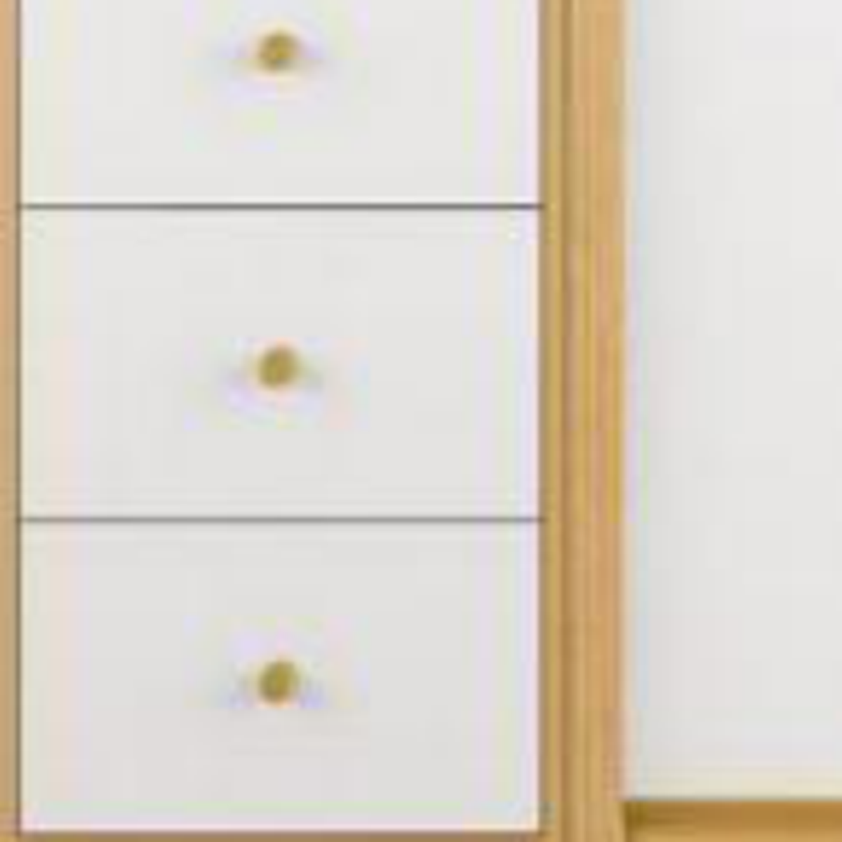Vista Closet Natural Oak and White Sliding Wardrobe - oak and white finish swatch