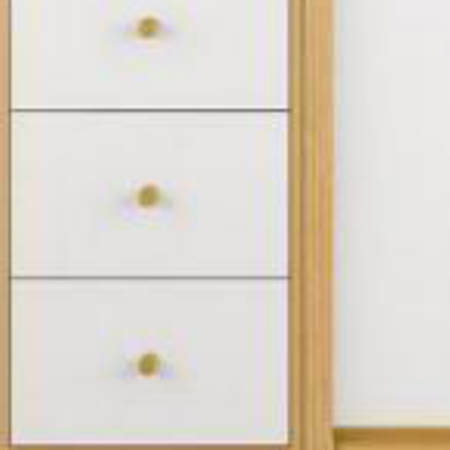 Vista Closet Natural Oak and White Sliding Wardrobe - oak and white finish swatch