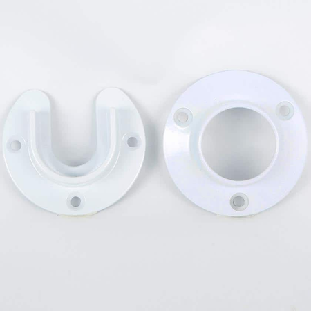 Vista Closet Heavy-Duty Closet Rod Pole Sockets (2-Pack) - white finish swatch