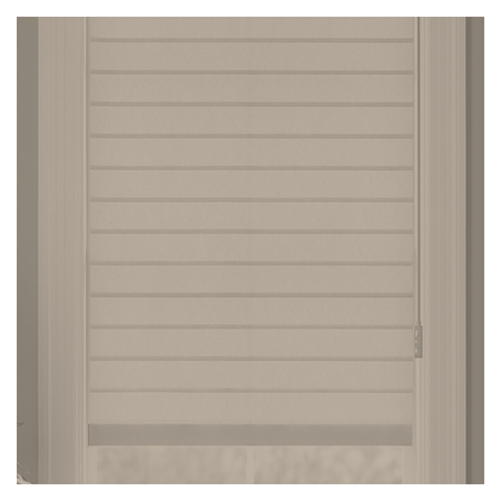 Vanguard Shade Horizontal Sheer Shade, Light Filtering, Custom Cut - Taupe colorway swatch