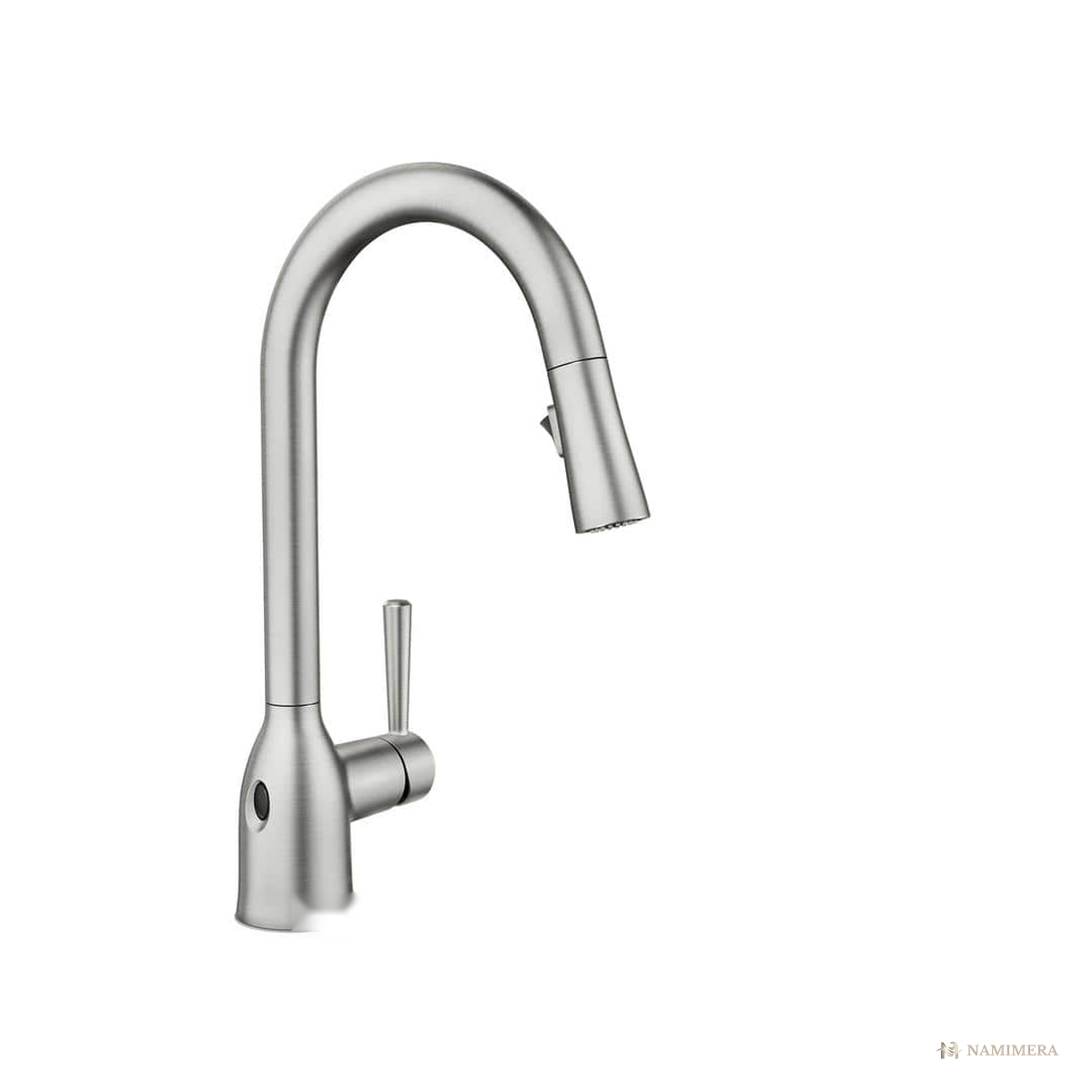 Namimera Touchless Single-Handle Pull-Down Kitchen Faucet, 1.5 GPM, Matte Black - ss finish