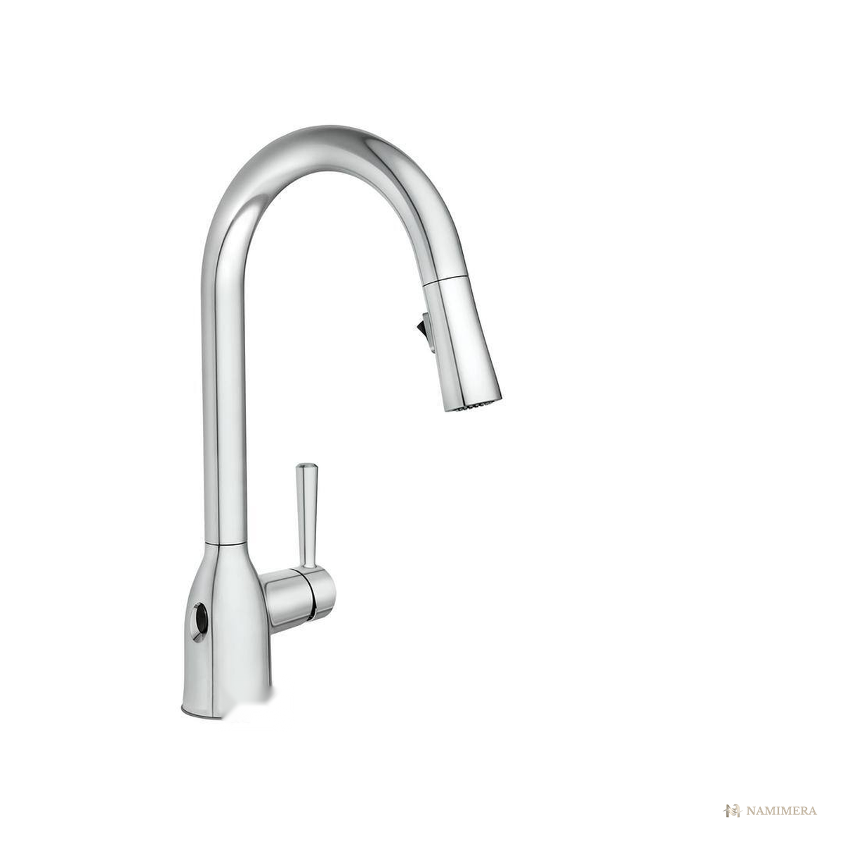 Namimera Touchless Single-Handle Pull-Down Kitchen Faucet, 1.5 GPM, Matte Black - ch finish