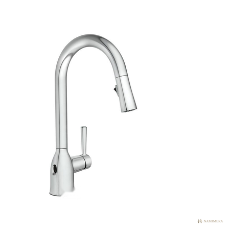 Namimera Touchless Single-Handle Pull-Down Kitchen Faucet, 1.5 GPM, Matte Black - ch finish