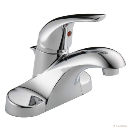 Namimera 4 in. Centerset Single-Handle Bathroom Faucet with Drain, 1.2 GPM, Polished Chrome - front view