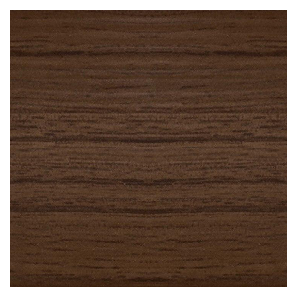 Vanguard Shade 2 in. Designer Routeless Faux Wood Blind, Custom Cut Width - Ultra Aged Teak colorway swatch