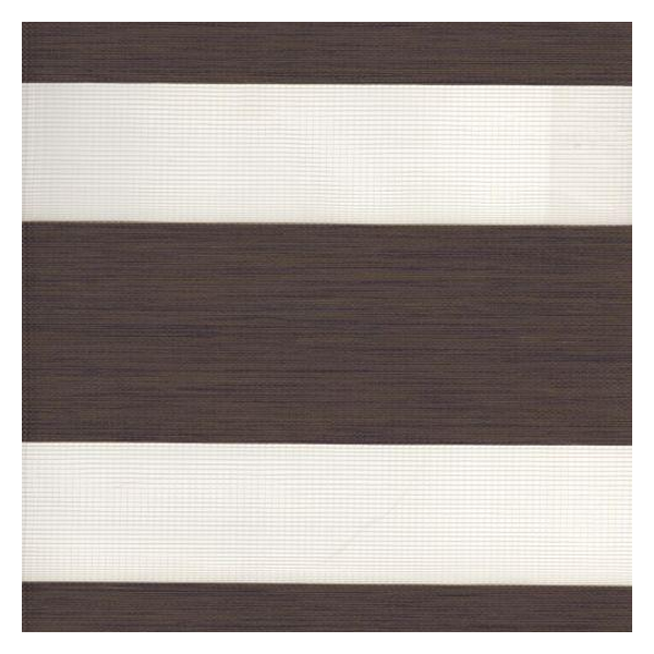 Vanguard Shade Zebra Dual Layer Shade, Cordless, Custom Cut - Valencia Bark colorway swatch