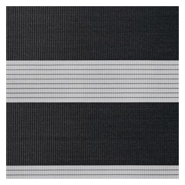 Vanguard Shade Zebra Dual Layer Shade, Cordless, Custom Cut - Veranda Shadow colorway swatch
