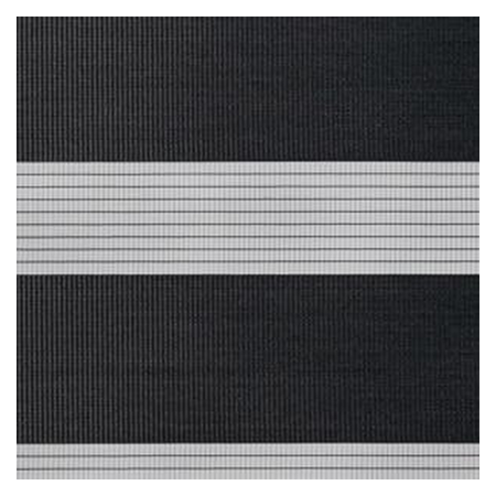Vanguard Shade Zebra Dual Layer Shade, Cordless, Custom Cut - Veranda Shadow colorway swatch