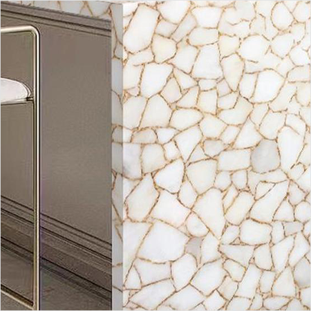 Prezio Stone White Crystal Quartz Gemstone Surface Program - wcg finish swatch