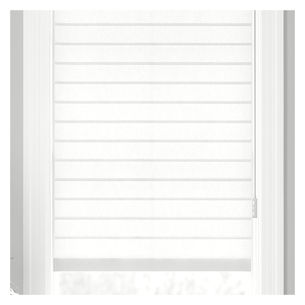 Vanguard Shade Horizontal Sheer Shade, Light Filtering, Custom Cut - White colorway swatch
