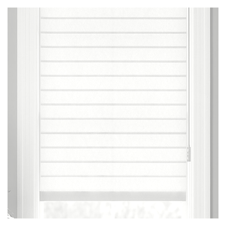 Vanguard Shade Horizontal Sheer Shade, Light Filtering, Custom Cut - White colorway swatch