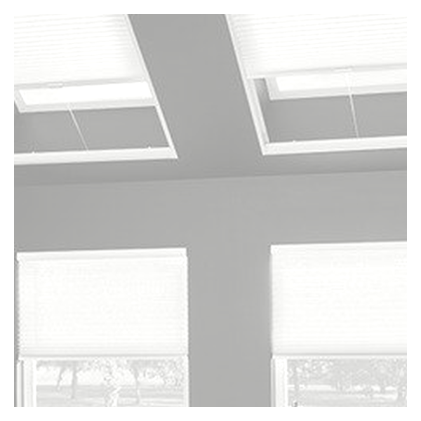 Vanguard Shade Skylight Cellular Shade, Light Filtering, Custom Cut - White colorway swatch