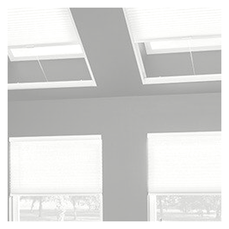 Vanguard Shade Skylight Cellular Shade, Light Filtering, Custom Cut - White colorway swatch