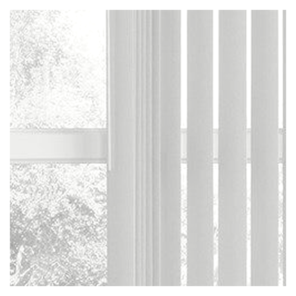 Vanguard Shade 3.5 in. PVC Vertical Blind Kit, Sliding Door, Custom Cut - White colorway swatch
