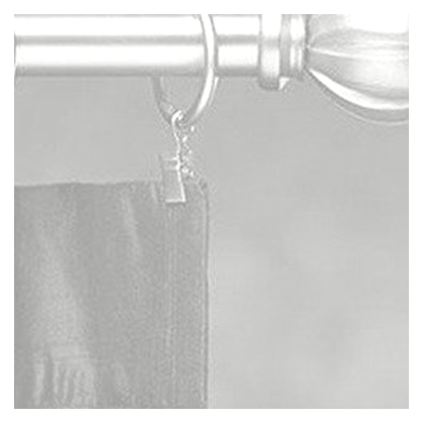 Vanguard Shade 1 in. Adjustable Metal Drapery Rod Set, Stock Lengths - White colorway swatch