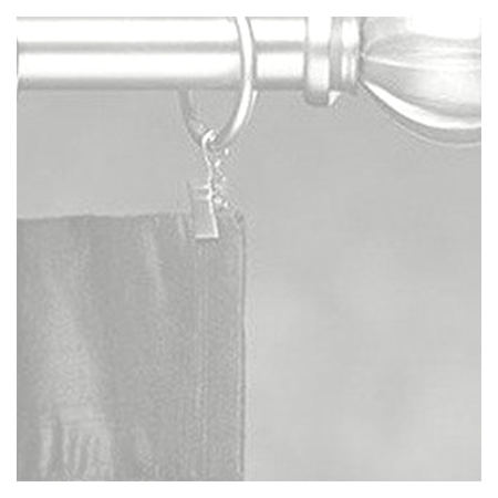 Vanguard Shade 1 in. Adjustable Metal Drapery Rod Set, Stock Lengths - White colorway swatch