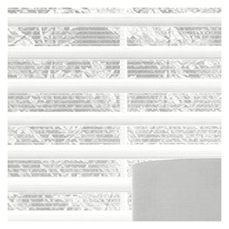 Vanguard Shade Horizontal Sheer Shade, Room Darkening, Custom Cut - White colorway swatch