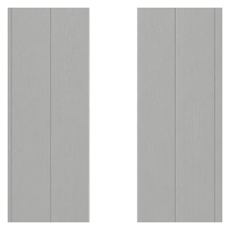 Vanguard Shade Board and Batten Exterior Shutter Pair, Stock Heights - White colorway swatch